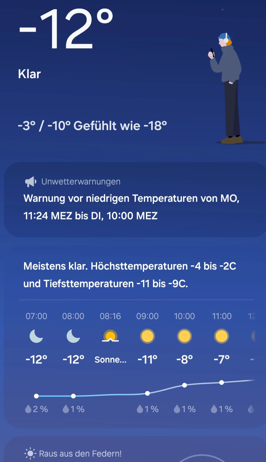 Wie Viel Grad Wird Es Morgen In Hagen 6.30 Uhr - 12 Grad. Wie sieht es bei euch aus?