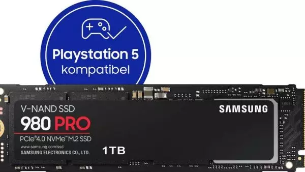 SSD MB/S Schreibgeschwindigkeit, PRO interne 1TB 5000 5 SSD« PCIe Playstation Samsung Lesegeschwindigkeit, TB) Foraum - (1 7000 »980 kompatibel, MB/S